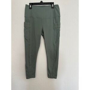 Free People Movement Womens Leggings High Rise Pockets Green Size Medium